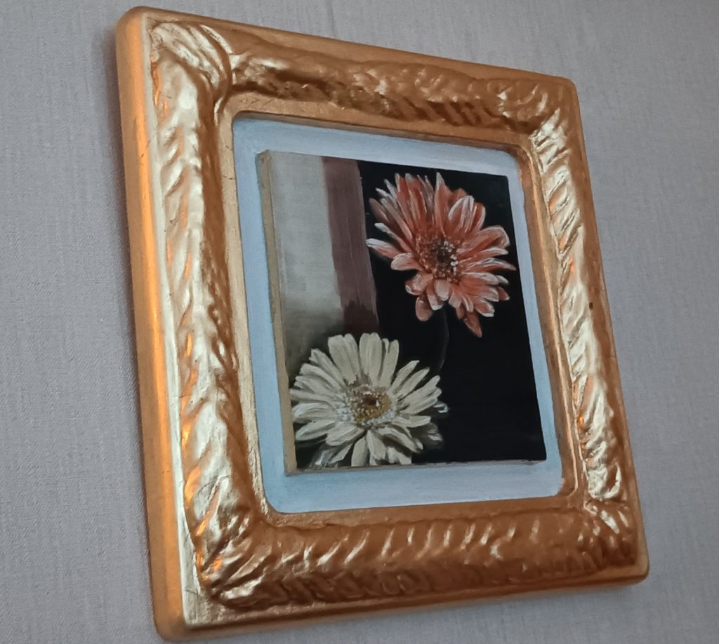 Rahmen mit Schlagmetall